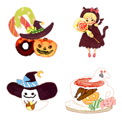 happy halloween emoji illustration