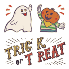 Halloween Emoji -retro-