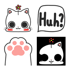 Simple and Cute Lazy Cat Emoji 1