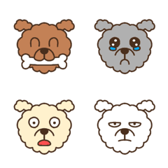Doggy emoji poodle version