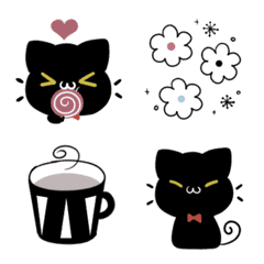 Cute move Nordic style Black cat cocoa4
