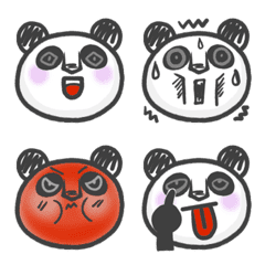 A panda with intense emotions