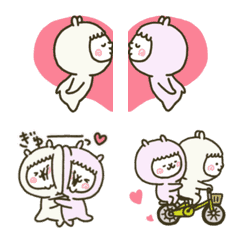 Moves! fool couple alpaca emoji