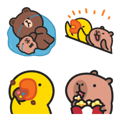 Capybara Mom&Baby x BROWN & FRIENDS