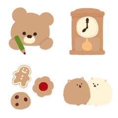 Emoji in brown color.