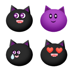Hi Black Cat emoji