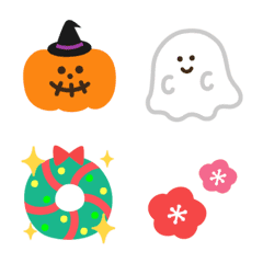 Moving Emoji : Autumn and winter