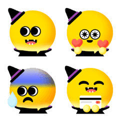 QxQ Hi Smiling Face magician witch emoji