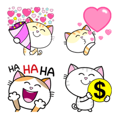 Everyday Cute Emoji : Cool Happy Cats
