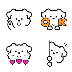 This is emoji of Dog.Toy poodle.