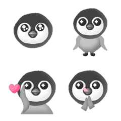 Hi baby penguin Animation emoji