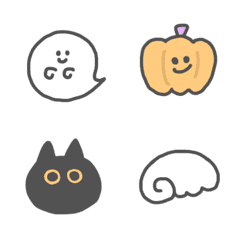 Loose cute emoji for Halloween