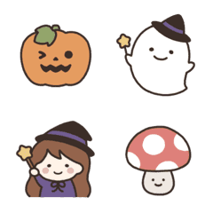 Simple and cute Halloween emoji