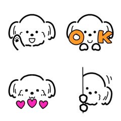 This is emoji of Dog.Shih tzu.