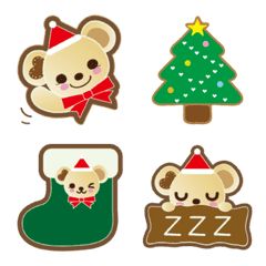 cooking teddy bear christmas emoji