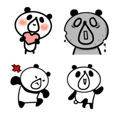 Beard panda moving emoji