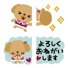 EMOJI TOY POODLE-connectedness(moving)
