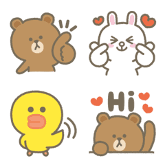 LINE FRIENDS simple&cute Emoji