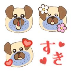 Dancing funny cute dog tobi emoji