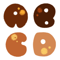 Alphabet emoji cookie