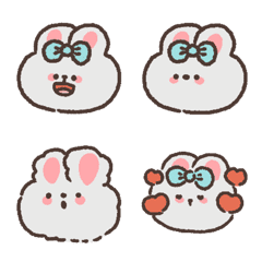 cute rabbit emoji  *