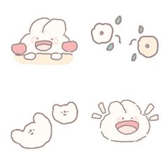 Rabbit cute emoji .