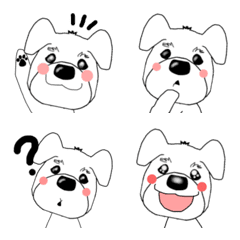 Miniature schnauzer Puppy Emoji AK