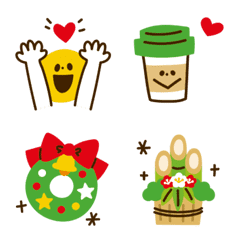 Animated emoji otonakawaii simple Winter