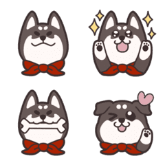 Shiba Inu Black Emoji deformed vol.1