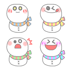 Snowman emotions emoji