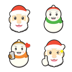 santa claus & snowman emoji