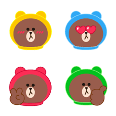 Fat & Cute Brown Emoji – LINE Emoji | LINE STORE