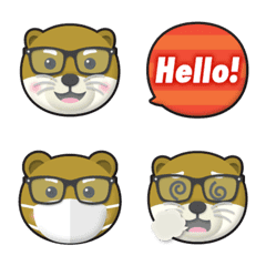 intelligence otter & bear emoji