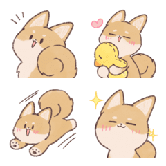 Cheerful Shiba Inu Emoji