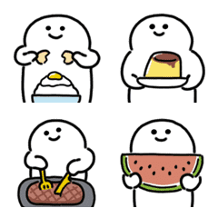 Moving human emoji (food)