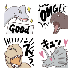 The dinosaur emoji that reaction is big