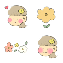 お花が好きな女の子