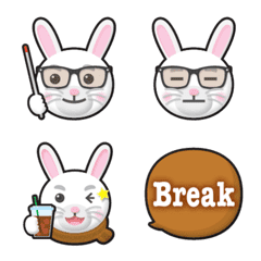 intelligence rabbit emoji