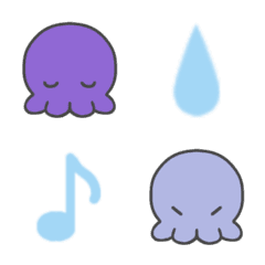 Kawaii octopus emoji 3