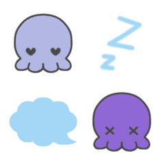 Kawaii octopus emoji 2