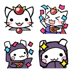 cat hero and rabbit mage1