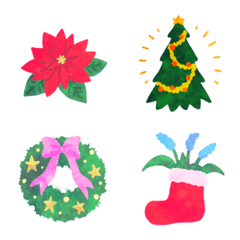 お花や植物♡動くクリスマス絵文字