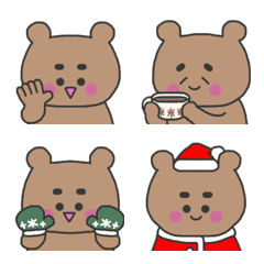A bear's winter emoji.
