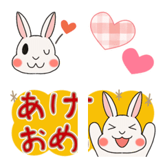 White Rabbit Emoji [Winter]