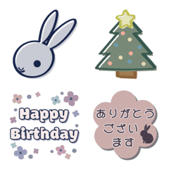 Rabbit Emoji / Winter (modified version)