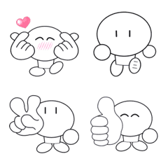 Move !! Monochrome Boy's Emoji