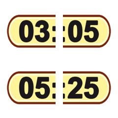 Time display emoji