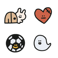 cute black border stickers