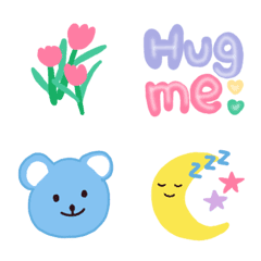 Colorful emoji: 5