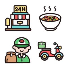 Emoji food delivery